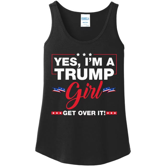 Yes I'm A Trump Get Over It Trump 2024 Election Gifts Ladies Essential Tank