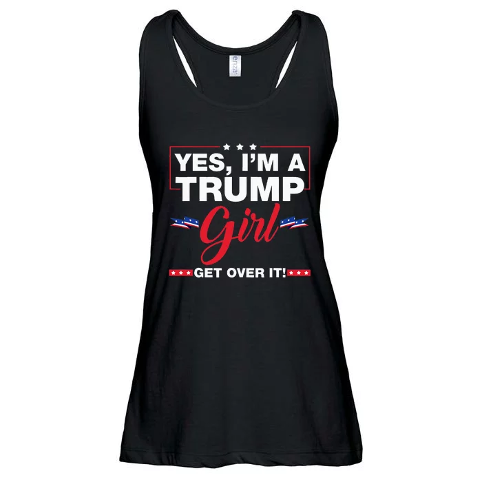 Yes I'm A Trump Get Over It Trump 2024 Election Gifts Ladies Essential Flowy Tank