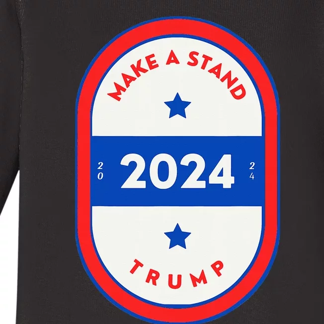 Yes I'm A Trump Get Over It Trump 2024 Election Baby Long Sleeve Bodysuit