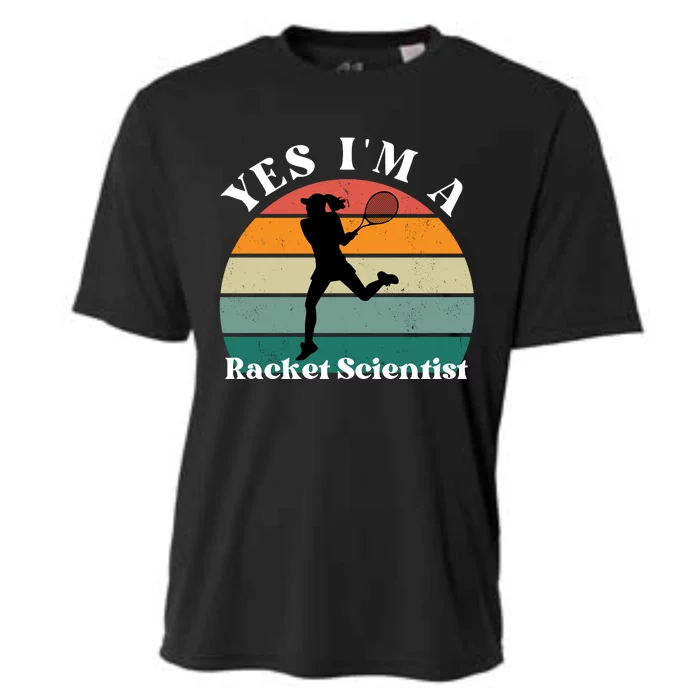 Yes I'm A Racket Scientist Tennis Player & Tennis Coach Cooling Performance Crew T-Shirt