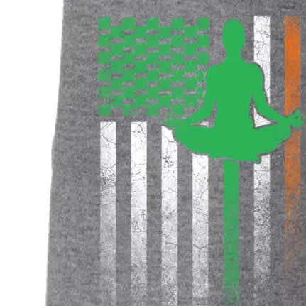 Yoga Irish American Flag St Patricks Day Saint Paddys Gift Doggie 3-End Fleece Hoodie