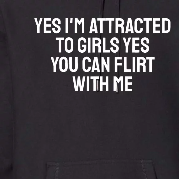 Yes IM Attracted To Yes You Can Flirt With Me Premium Hoodie