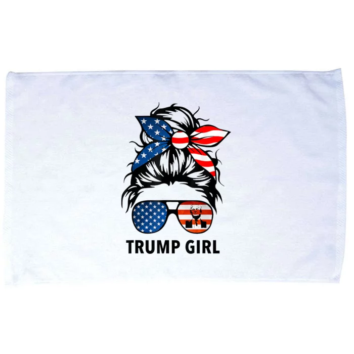 Yes I'm A Trump Girl Get Over It Gift Trump 2024 Election Gifts Microfiber Hand Towel