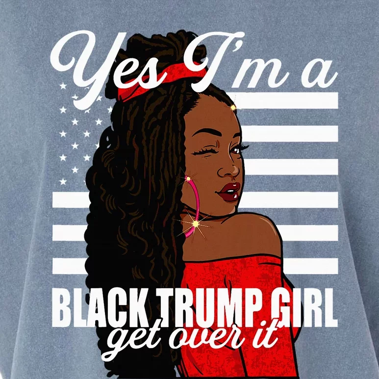 Yes Im A Black Trump Girl African American For Trump Garment-Dyed Women's Muscle Tee