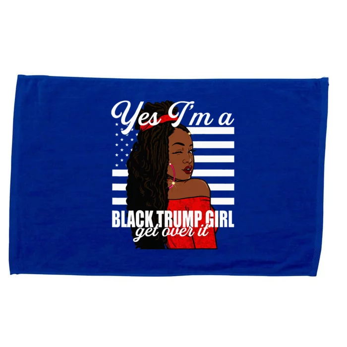 Yes Im A Black Trump Girl African American For Trump Microfiber Hand Towel