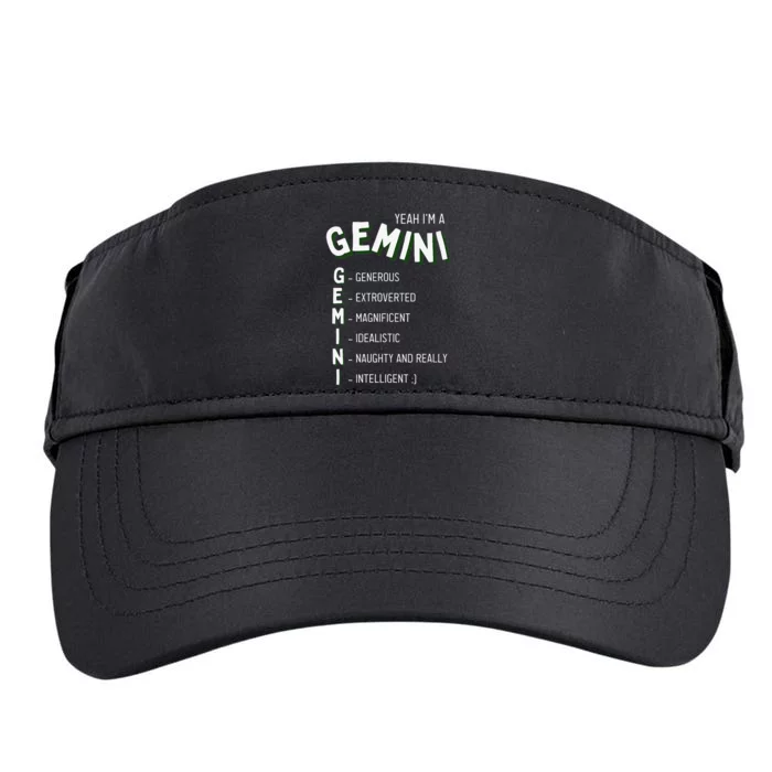 Yeah I'm a Gemini Zodiac Adult Drive Performance Visor