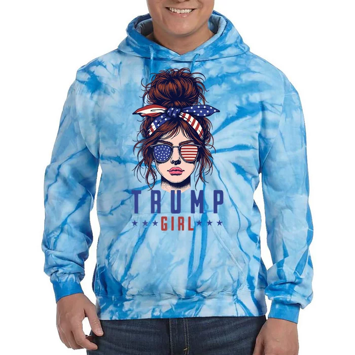 Yes IM A Trump Girl Get Over It Trump 2024 Election Tie Dye Hoodie