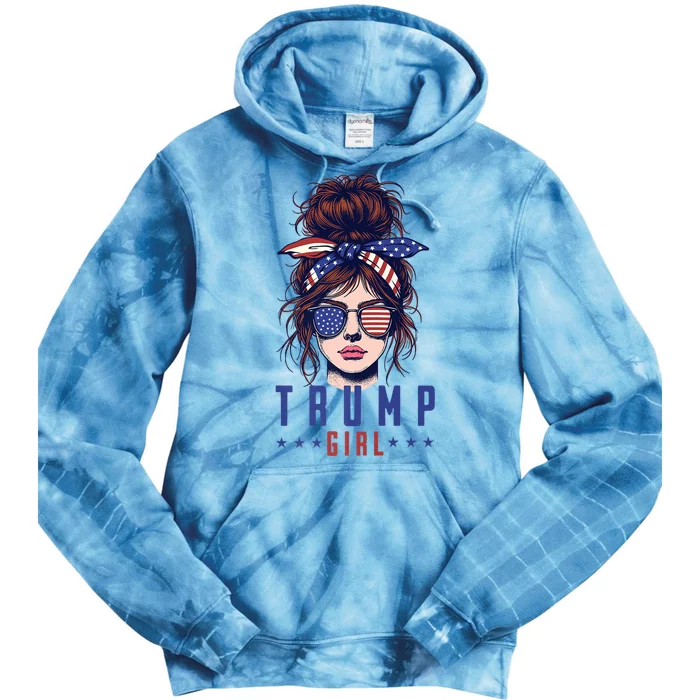 Yes IM A Trump Girl Get Over It Trump 2024 Election Tie Dye Hoodie