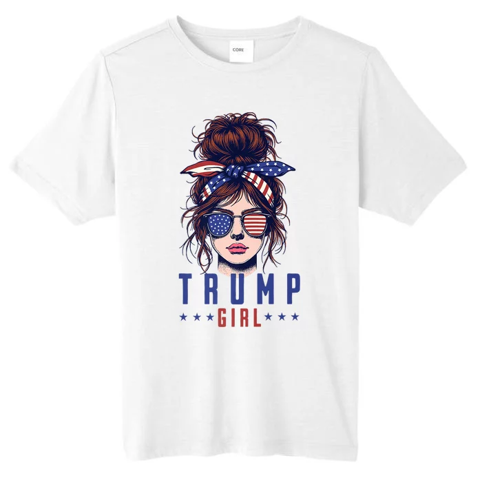 Yes IM A Trump Girl Get Over It Trump 2024 Election ChromaSoft Performance T-Shirt