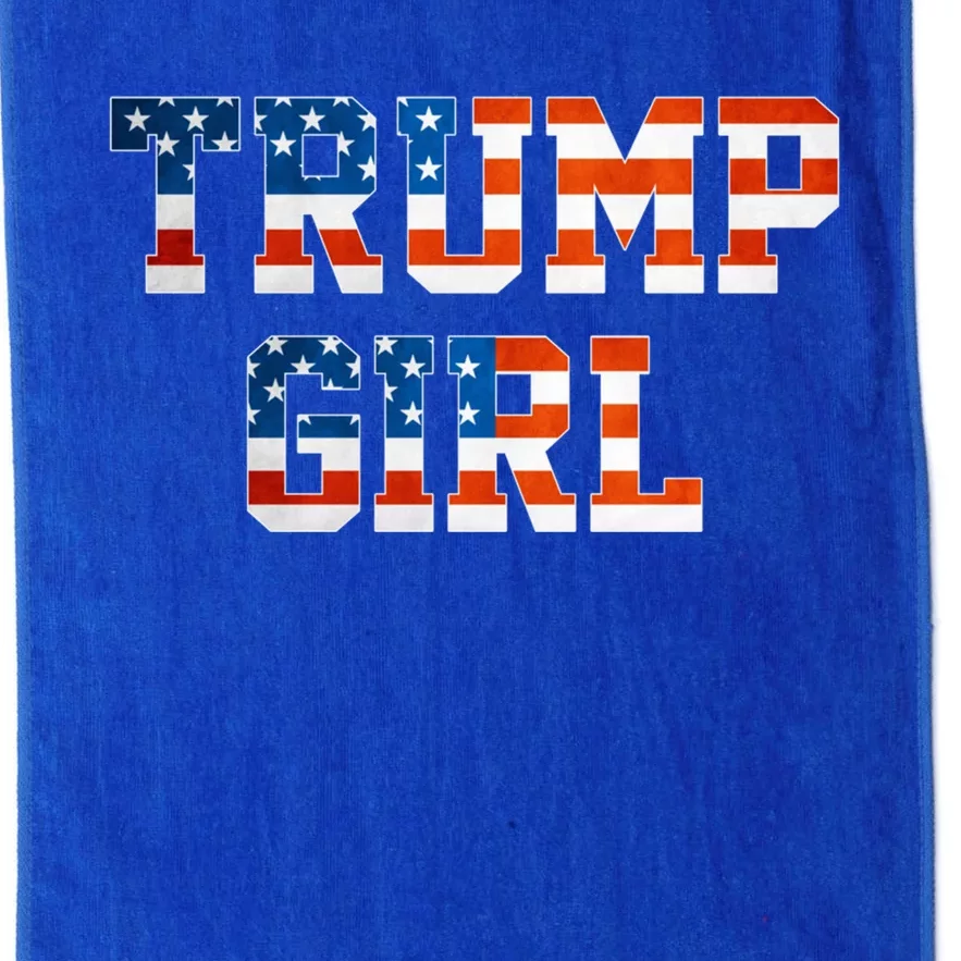 Yes IM A Trump Get Over It Us Flag Trump 2024 Election Cute Gift Platinum Collection Golf Towel