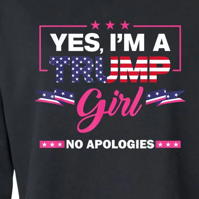 Yes IM A Trump No Apologies 2024 Election Cropped Pullover Crew