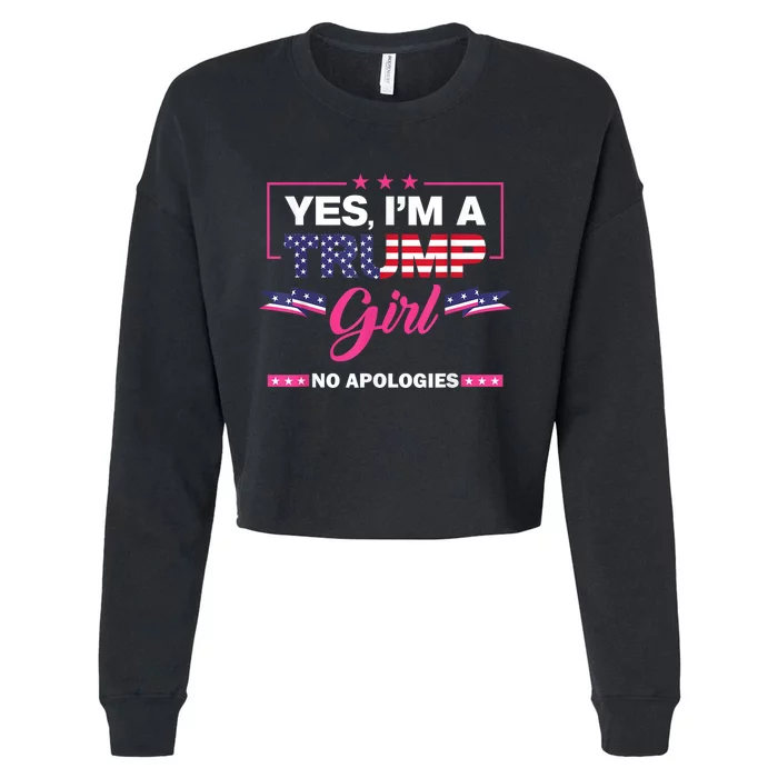 Yes IM A Trump No Apologies 2024 Election Cropped Pullover Crew