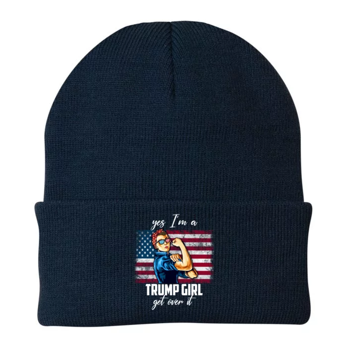 Yes IM A Trump Get Over It Us President Election 2020 Cool Gift Knit Cap Winter Beanie