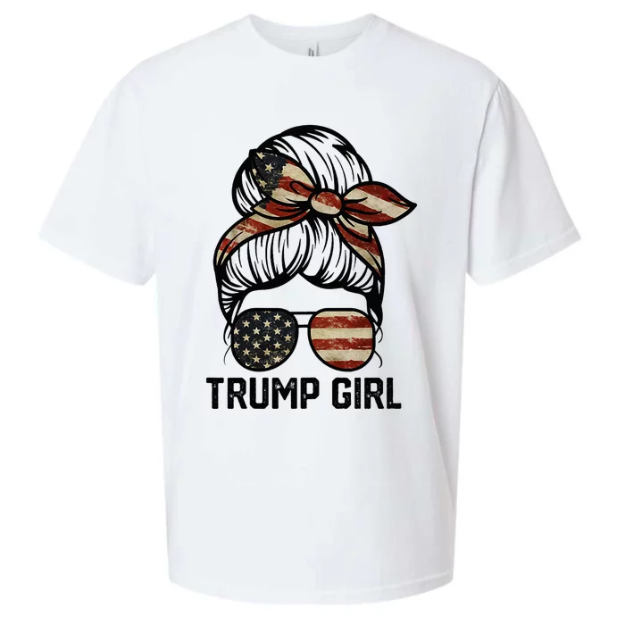 Yes IM A Trump Girl Get Over It Trump Girl 2024 Election Sueded Cloud Jersey T-Shirt