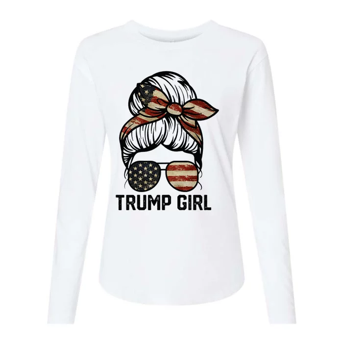 Yes IM A Trump Girl Get Over It Trump Girl 2024 Election Womens Cotton Relaxed Long Sleeve T-Shirt