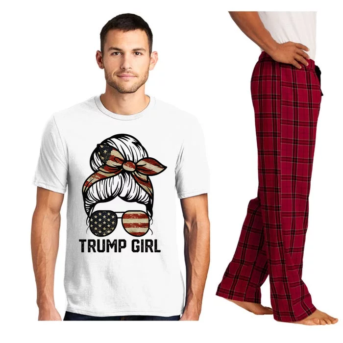 Yes IM A Trump Girl Get Over It Trump Girl 2024 Election Pajama Set