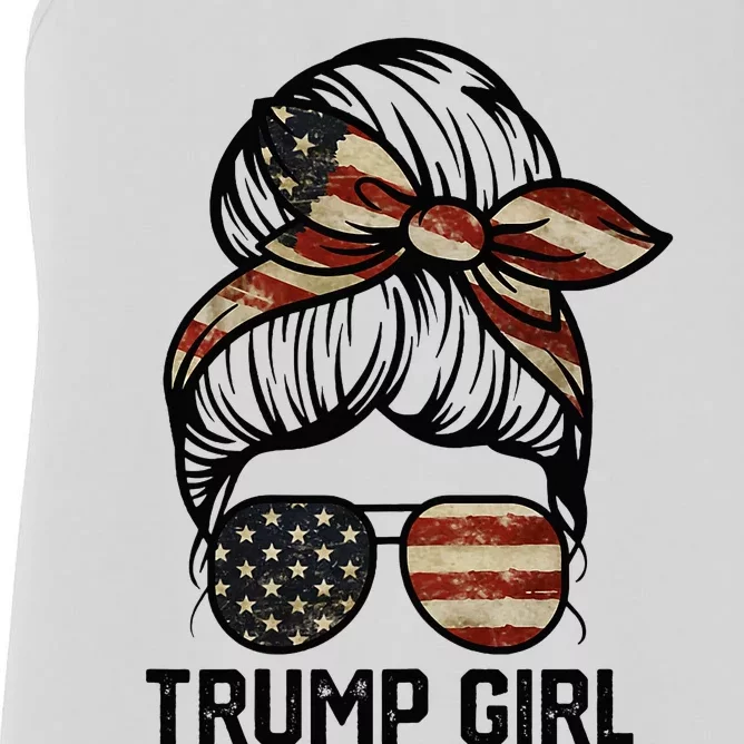 Yes IM A Trump Girl Get Over It Trump Girl 2024 Election Women's Racerback Tank