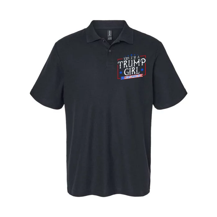 Yes IM A Trump Girl Get Over It Gifts For Trump Supporter Softstyle Adult Sport Polo