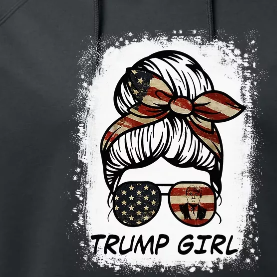 Yes IM A Trump Girl Get Over It Trump 2024 Election Performance Fleece Hoodie