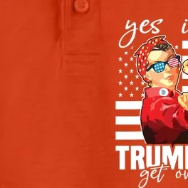 Yes Im A Trump Girl Get Over It Trump 2020 Dry Zone Grid Performance Polo