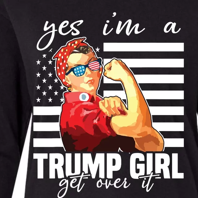 Yes Im A Trump Girl Get Over It Trump 2020 Womens Cotton Relaxed Long Sleeve T-Shirt