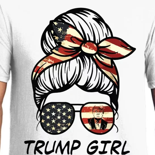 Yes Im A Trump Girl Get Over It Trump 2024 Election Gifts Pajama Set