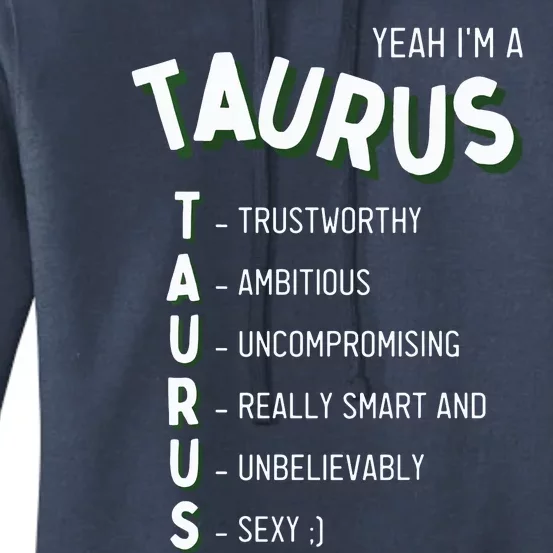 Yeah Im A Taurus Zodiac Women's Pullover Hoodie