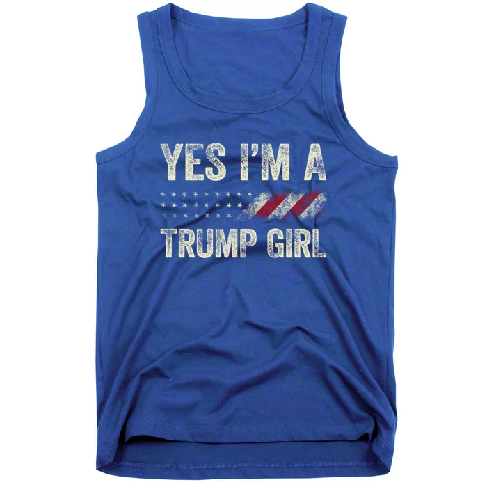 Yes IM A Trump Get Over It Funny Trump 2024 Election Great Gift Tank Top