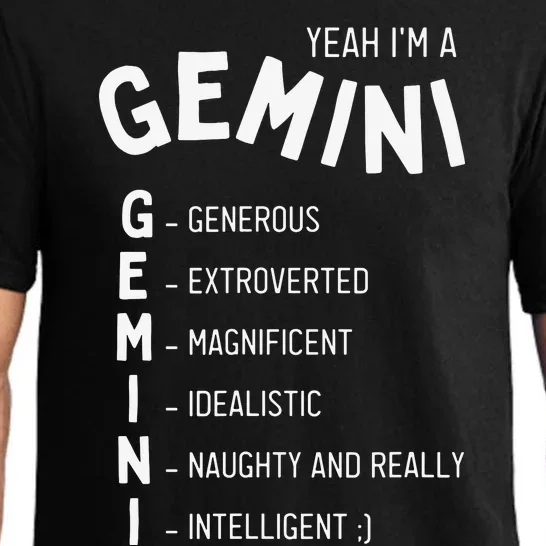 Yeah Im A Gemini Zodiac Pajama Set