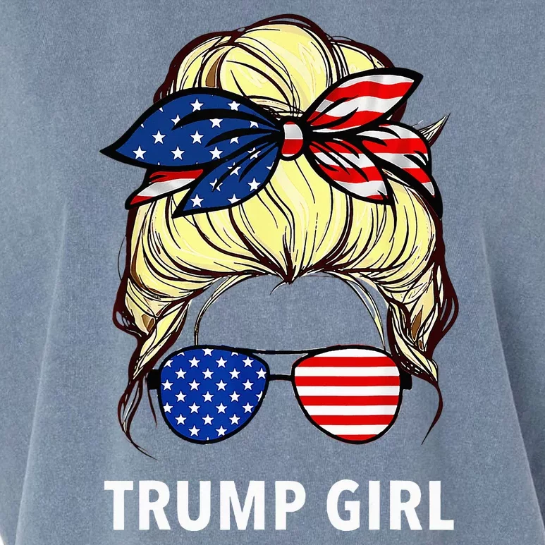 Yes IM A Trump Girl Get Over It Trump 2024 Election Gifts Garment-Dyed Women's Muscle Tee