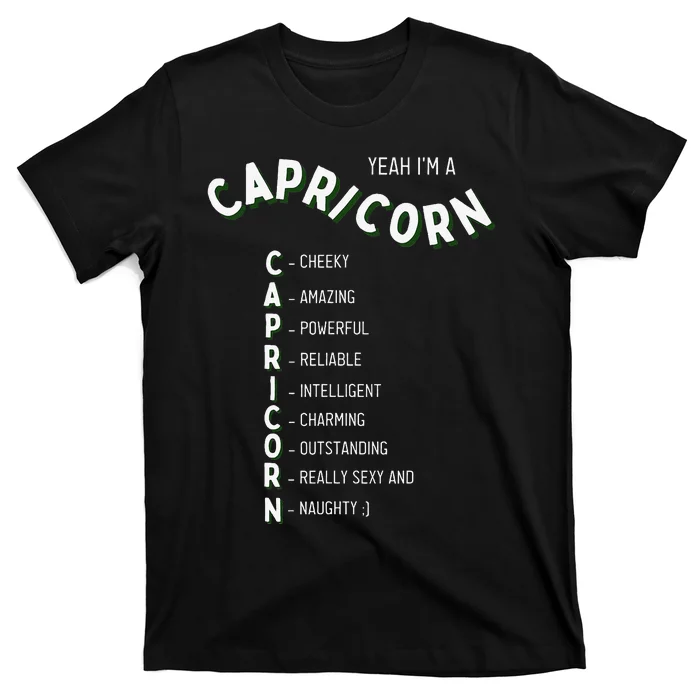 Yeah I'm a Capricorn Zodiac T-Shirt