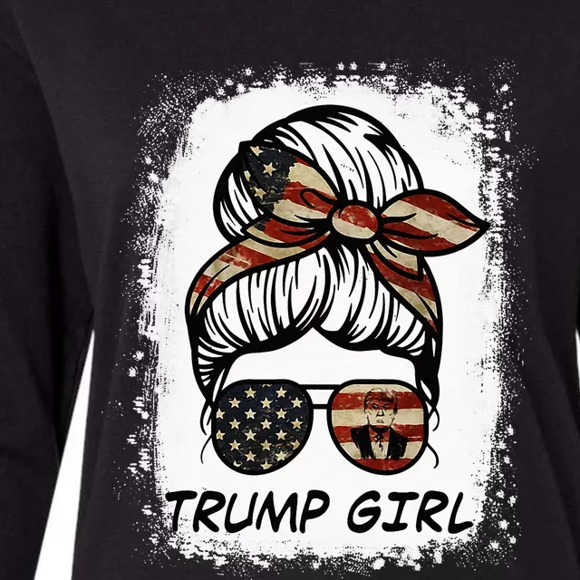 Yes I'm A Trump Girl Get Over It Trump 2024 Election Gifts Womens Cotton Relaxed Long Sleeve T-Shirt