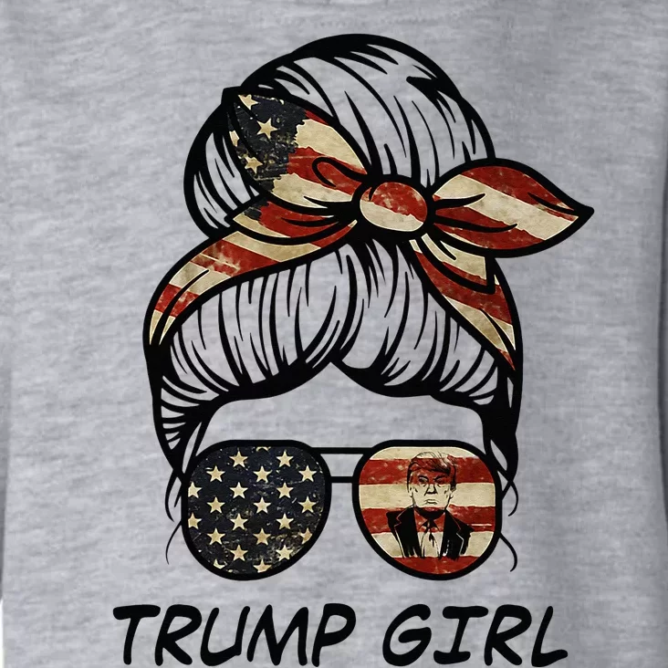 Yes Im A Trump Girl Get Over It Trump 2024 Election Gifts Toddler Hoodie