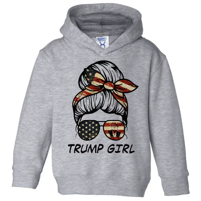 Yes Im A Trump Girl Get Over It Trump 2024 Election Gifts Toddler Hoodie