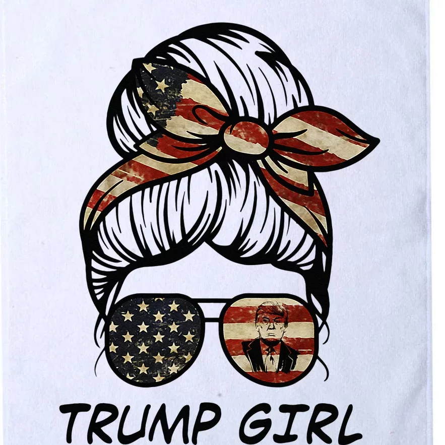 Yes Im A Trump Girl Get Over It Trump 2024 Election Gifts Platinum Collection Golf Towel