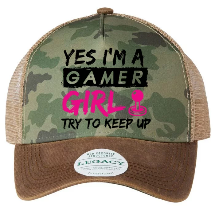 Yes IM A Gamer Gaming Gift Legacy Tie Dye Trucker Hat