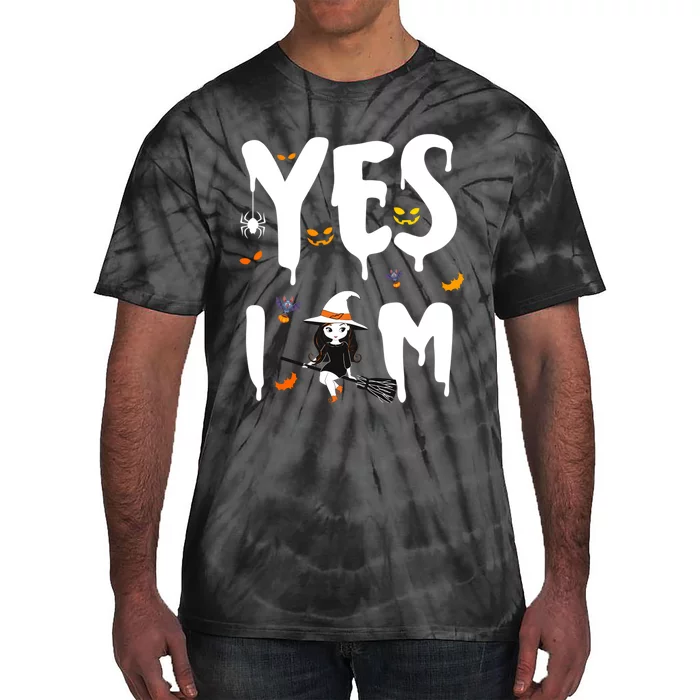 Yes I Am Matching Couples Halloween Tie-Dye T-Shirt