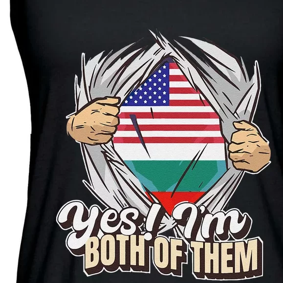 Yes! IM Both Of Them Dual Citizenship Bulgaria Ladies Essential Flowy Tank