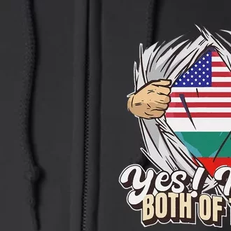 Yes! IM Both Of Them Dual Citizenship Bulgaria Full Zip Hoodie