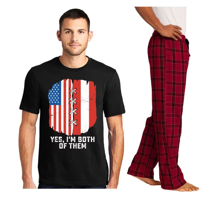 Yes, I'm Both Of Them Half American Half Peruvian Heritage Pajama Set