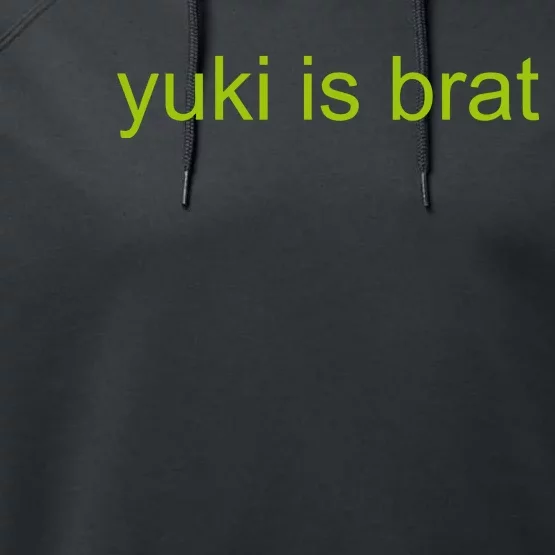 Yuki Is Brat Limited Performance Fleece Hoodie