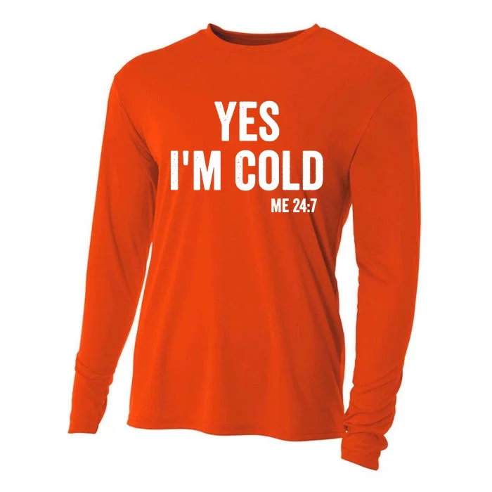 Yes Im Cold Me 24 7 Cooling Performance Long Sleeve Crew