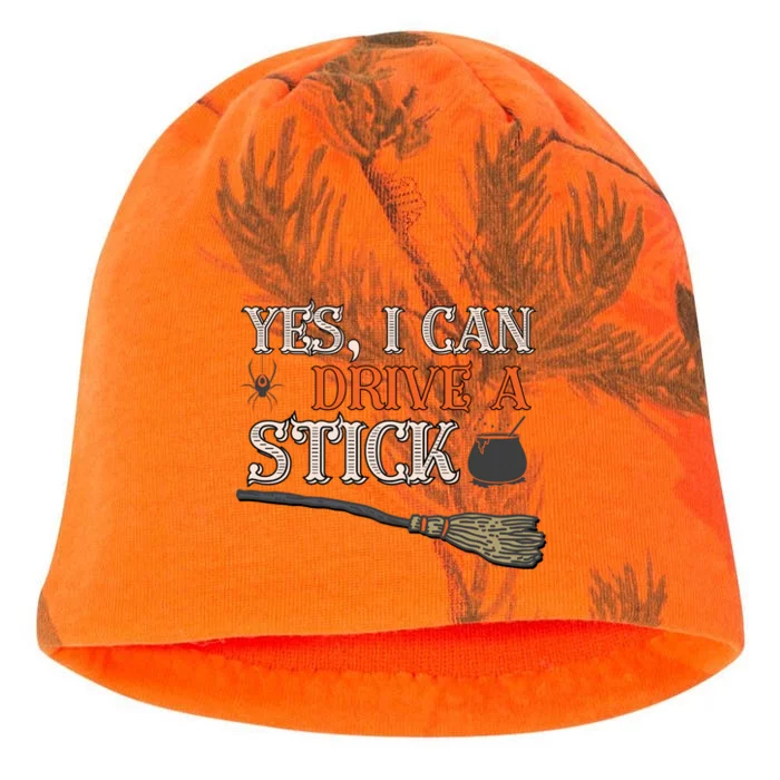 Yes I Can Drive A Stick Funny Witch Halloween Costume Gift Kati - Camo Knit Beanie