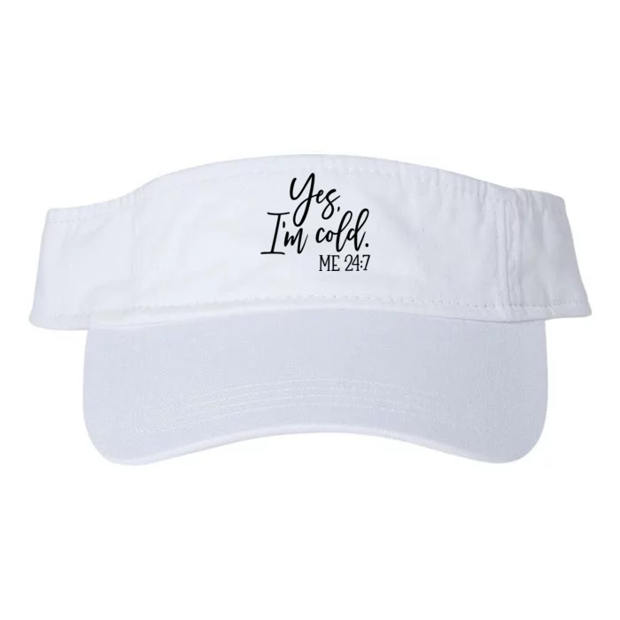 Yes IM Cold Me 24 7 Winter Freezing Season Valucap Bio-Washed Visor