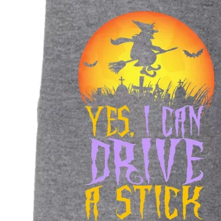 Yes I Can Drive A Stick Witch Funny Halloween Doggie 3-End Fleece Hoodie