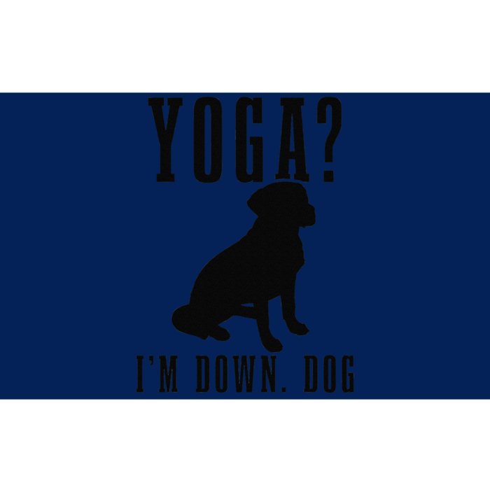 Yoga Im Down Dog Funny Yoga Teacher Yogi Bumper Sticker