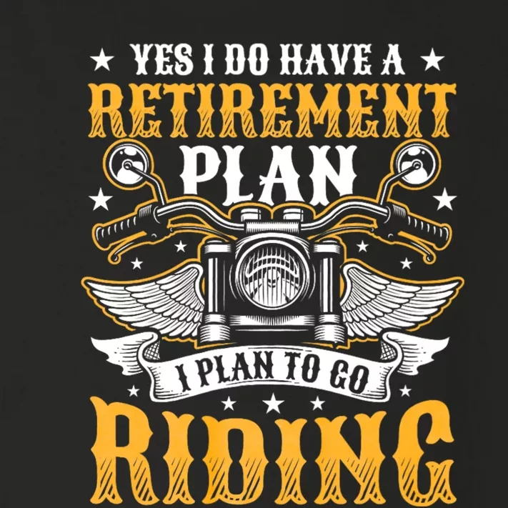 Yes I Do Have A Retirement Plan I Plan To Go Riding Funny Biker Toddler Long Sleeve Shirt