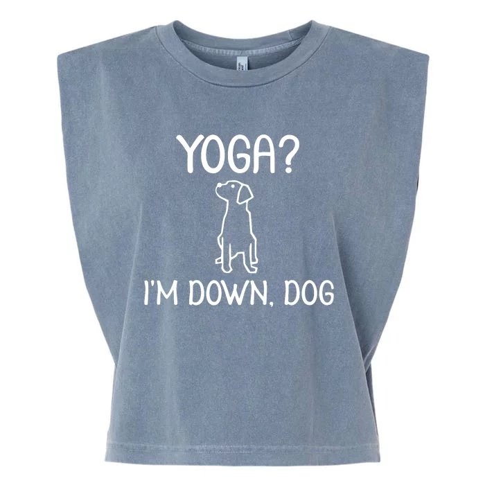 Yoga Im Down Dog Garment-Dyed Women's Muscle Tee