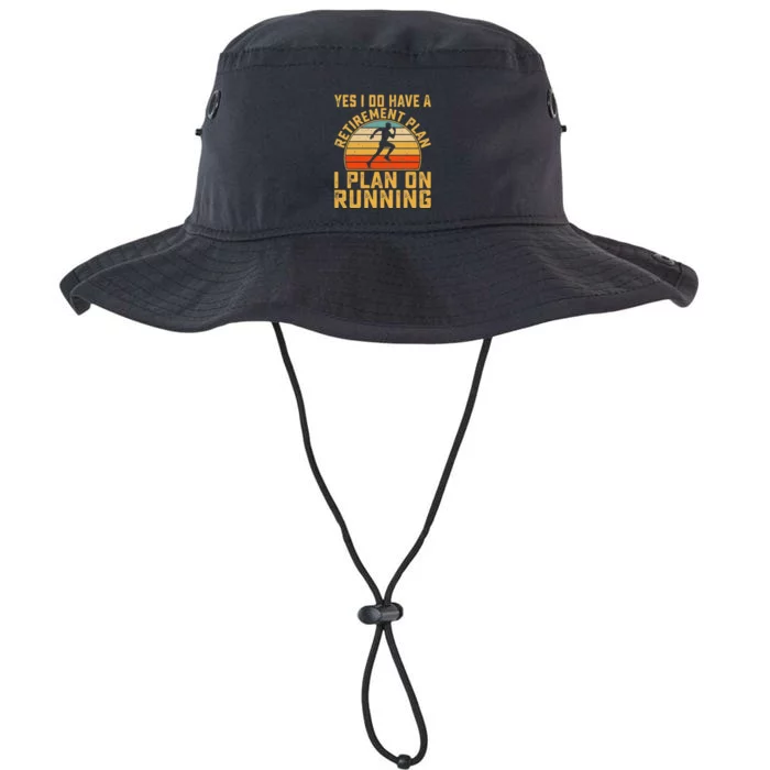 Yes I Do Have a Retirement Plan I Plan on Running Lovers Legacy Cool Fit Booney Bucket Hat