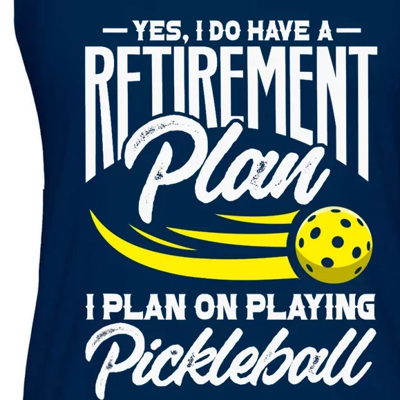 Yes I Do Have A Retirement Plan Pickleball Player Retired Ladies Essential Flowy Tank